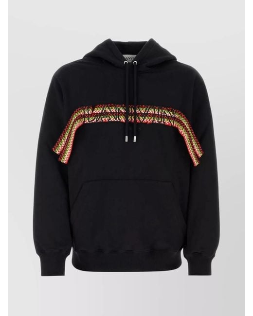Lanvin Blue Curblace Oversized Hoodie for men