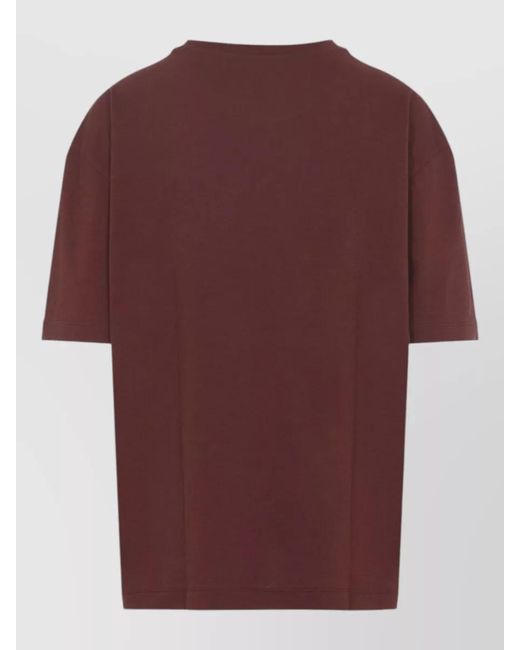 Maison Margiela Red Margiela Cotton Logo Graphic Print T-Shirt for men