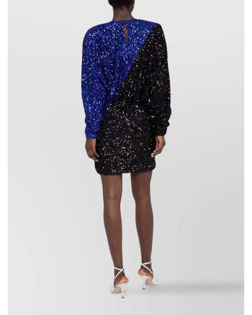 ROTATE BIRGER CHRISTENSEN Blue Mini Dress