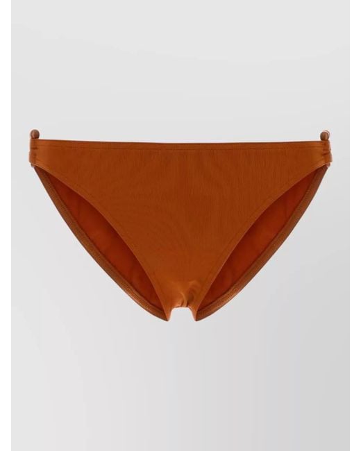 Eres Brown Stretch Nylon Clutch Bikini Bottom