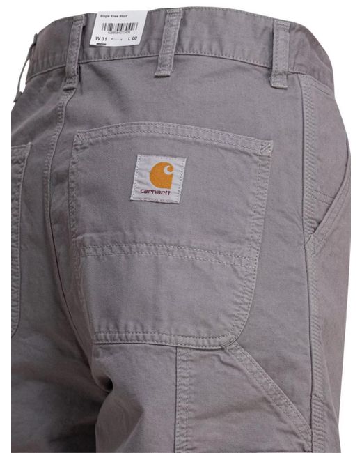 Carhartt Gray Cotton Cargo Shorts for men