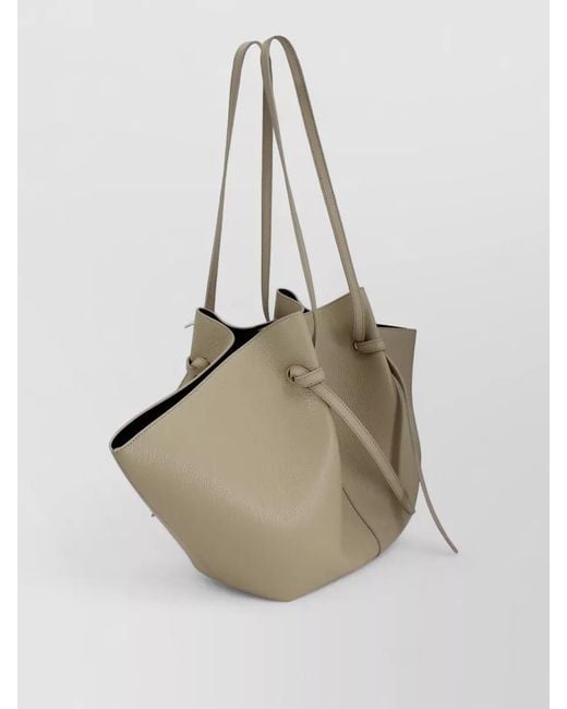 Yuzefi Natural Tote Bag Dual Handles Knotted Straps