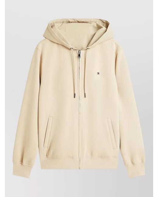 Tommy Hilfiger Natural Reversible Hood Jacket Ribbed Cuffs Pockets for men