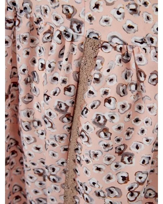 Lardini Multicolor Leopard-Print Sleeveless V-Neck Midi Dress