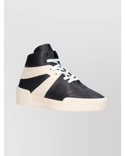 Fear Of God Blue Calf Leather High-Top Basketball Sneakers for men