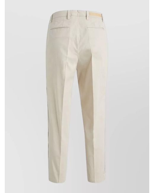 Briglia 1949 Natural Chino Trousers Stretch Cotton Tailored Cut