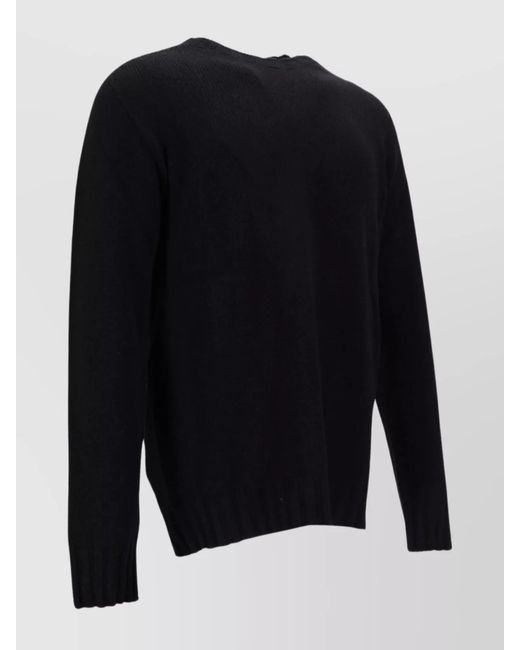 LA ROSE Blue H-Neck Jumper for men