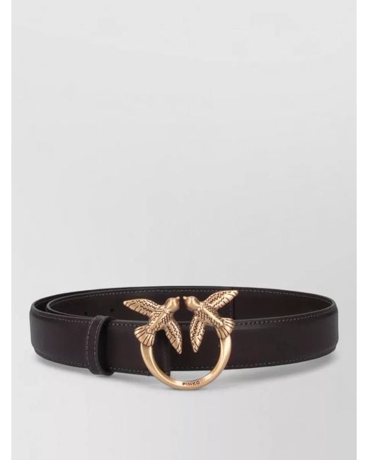 Pinko Gray Belt Featuring Decorative Buckle Unique Design