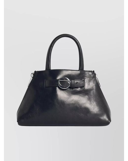 Coperni Blue Data Mini Leather Mini Bag