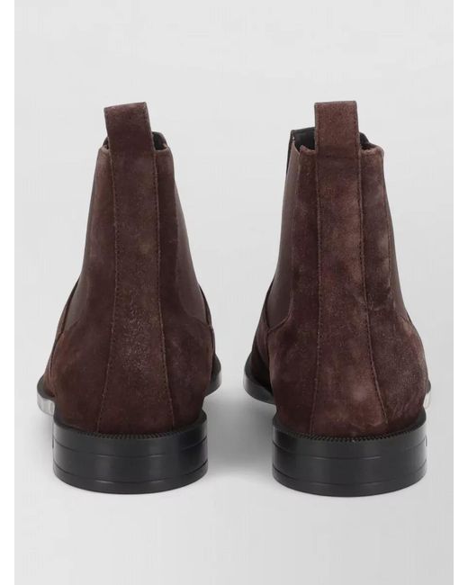 Boss Brown Leather Boots for men