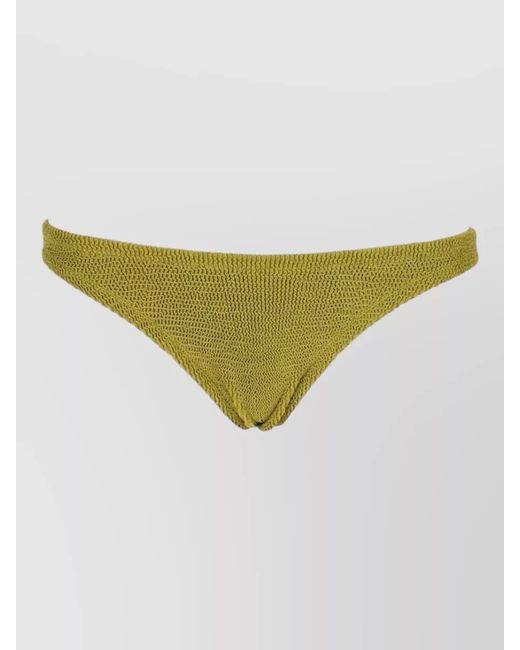 Mc2 Saint Barth Yellow Textured Fabric Loungewear Underwear Set