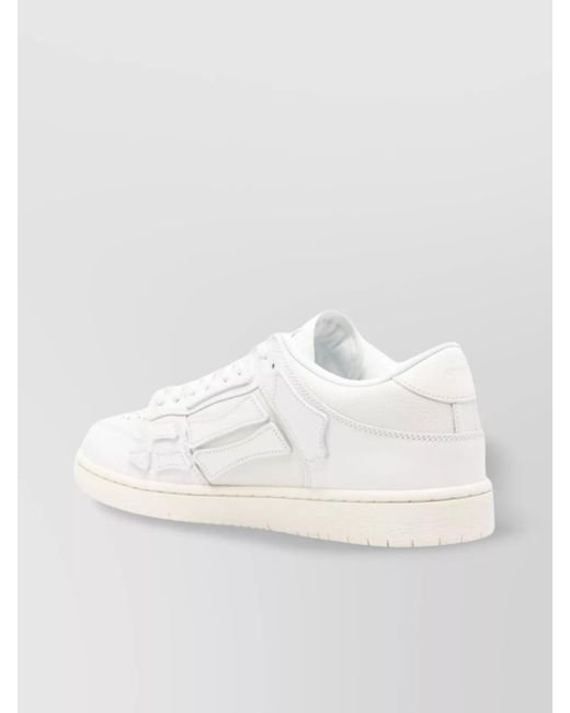 Amiri White Leather Low Top Sneakers for men