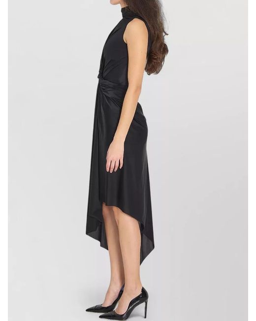 Balenciaga Black Asymmetric Stretch Dress