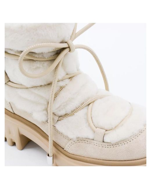 Hogan Natural Leather Ankle Boots