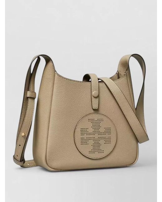 Tory Burch Natural Miller Medium Leather Crossbody Bag