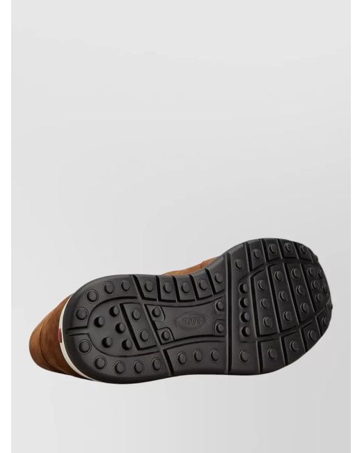 Tod's Brown Suede Low-Top Sneakers for men