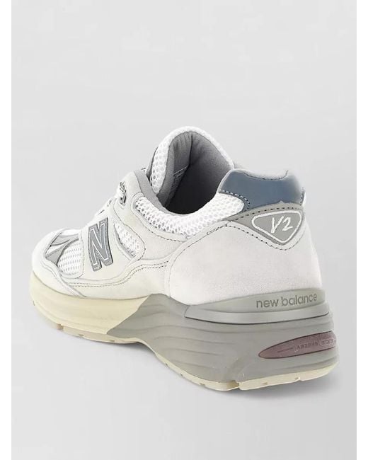 New Balance White Low-Top Sneakers for men