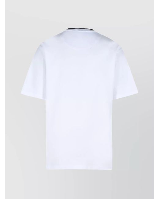 Dolce & Gabbana White Cotton Piqué T-Shirt for men