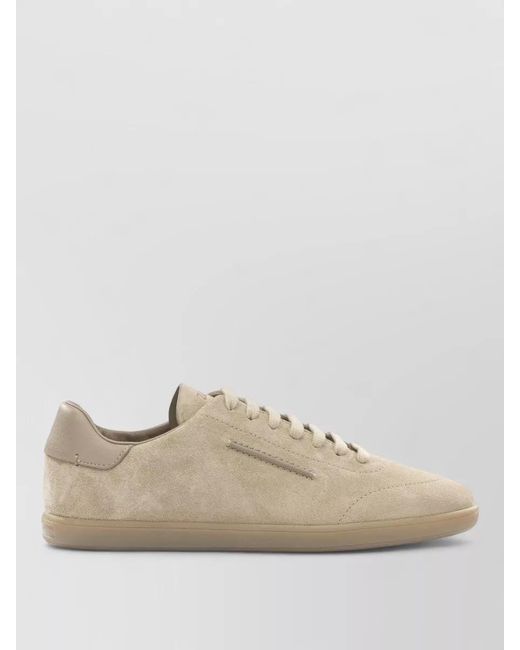 Zegna Natural Leather Low-Top Sneakers for men
