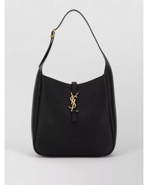Saint Laurent Black Leather Le 5 Á 7 Shoulder Bag