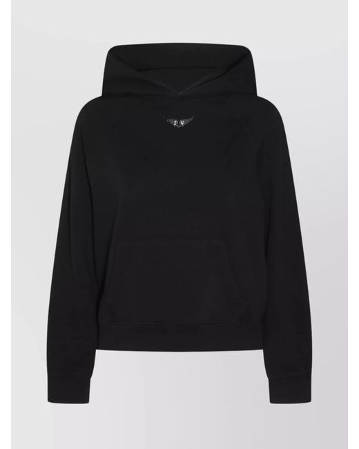 Zadig & Voltaire Black Hoodie Sweatshirt