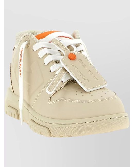 Off-White c/o Virgil Abloh Natural Thermoplastic Polyurethane Lace-Up Sneakers