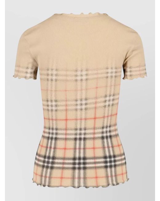 Burberry Natural T-Shirts And Polos Cotton