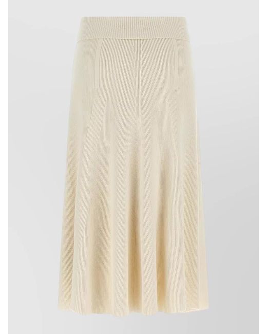 Zimmermann Natural Rebellion A Line High Waist Midi Skirt