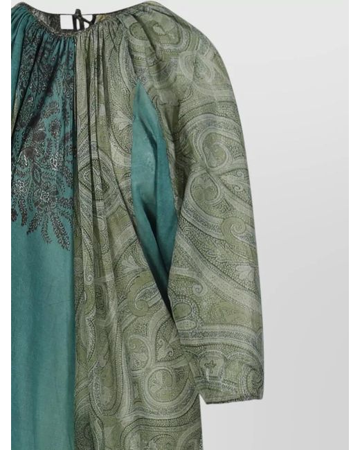Pierre Louis Mascia Green Silk Beach Dress
