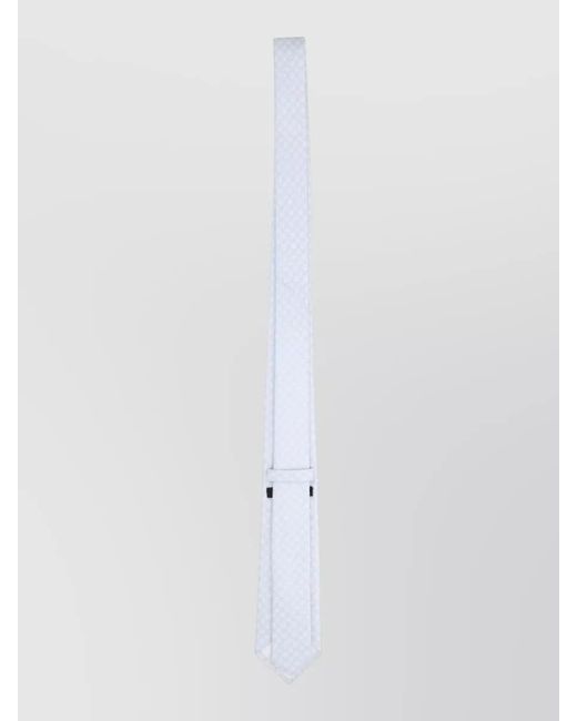 Tagliatore White Silk Tie for men
