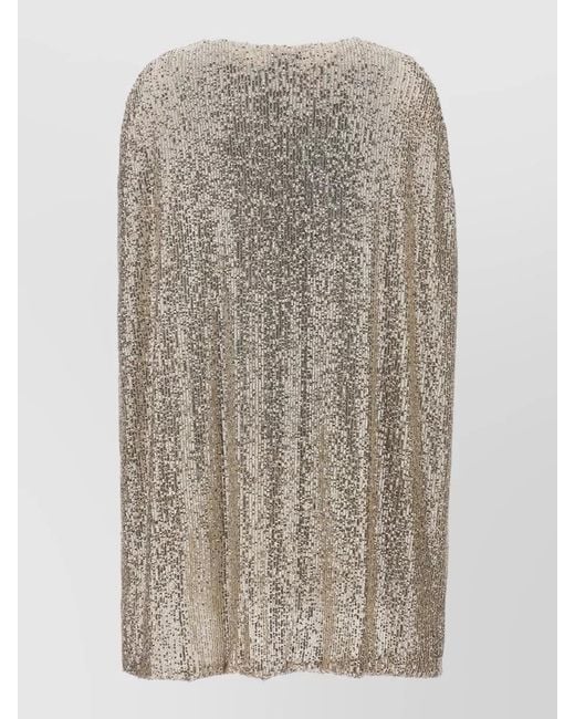 Le twins Multicolor Long Sleeve Round Neck Sequin Dress