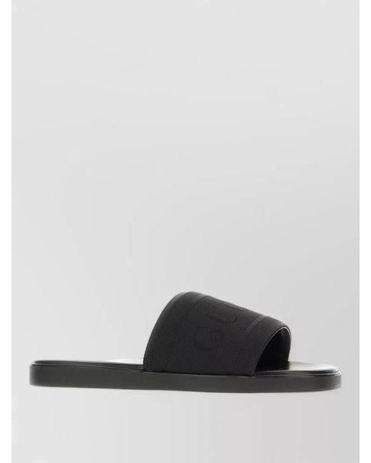 Gucci Multicolor Flat Sole Open Toe Slide Sandals for men