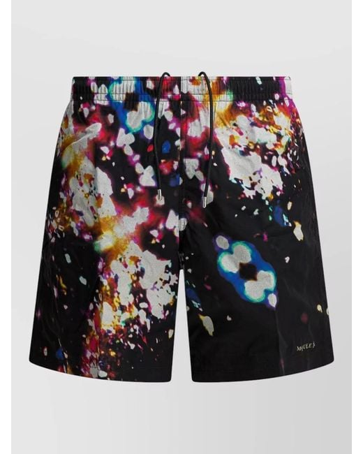 McQueen Blue Swim Shorts for men