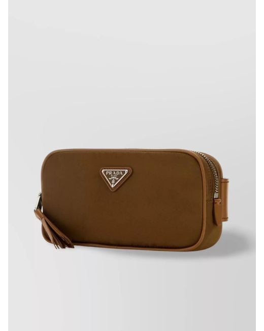 Prada Brown Re-Edition Recycled Nylon Belt Bag