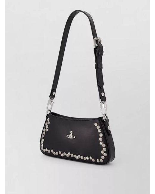 Vivienne Westwood White Tasha Mini Shoulder Bag Smooth Leather