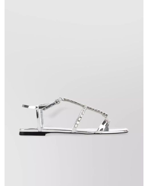 Jimmy Choo Metallic Leather Sandals