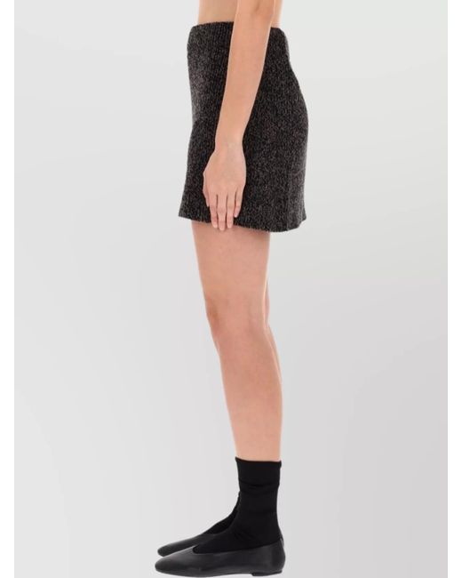 Our Legacy Black Wool Fitted Skirt