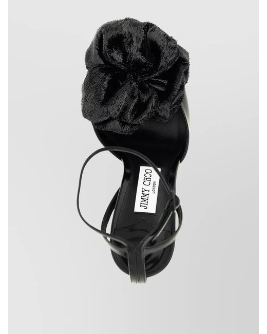 Jimmy Choo Black Leather Sandals