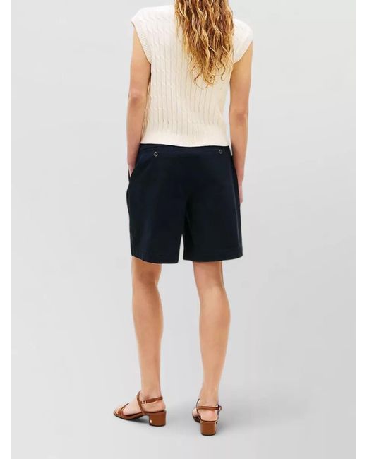 Tommy Hilfiger Blue Chino Shorts Belt Loops Back Pockets