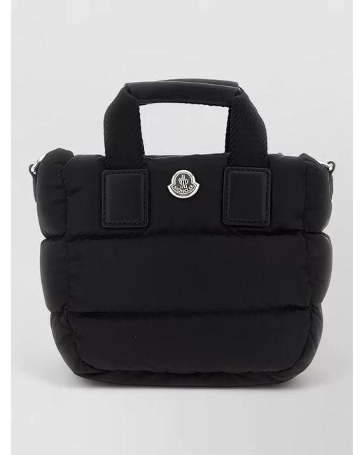 Moncler Black Micro Caradoc Nylon Crossbody Bag