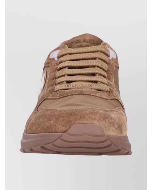 Prada Brown Prax 2.0 Sneakers for men