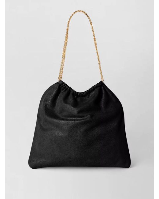 Stella McCartney Black Falabella Medium Shoulder Bag