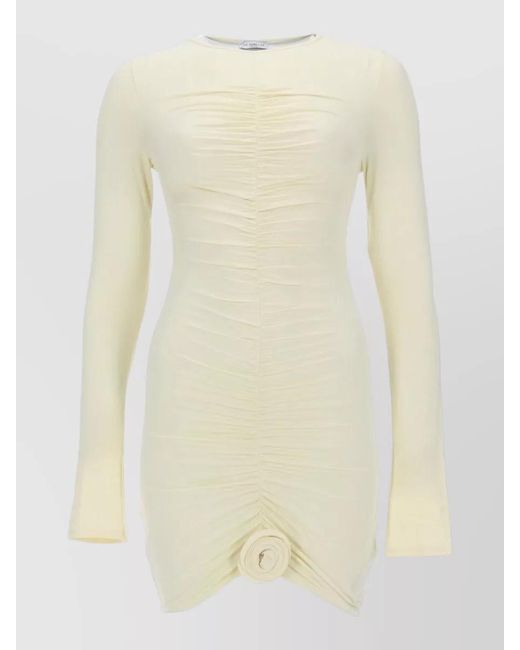 LaRevêche Natural Lillibet Dress Fitted Silhouette Ruched Mini