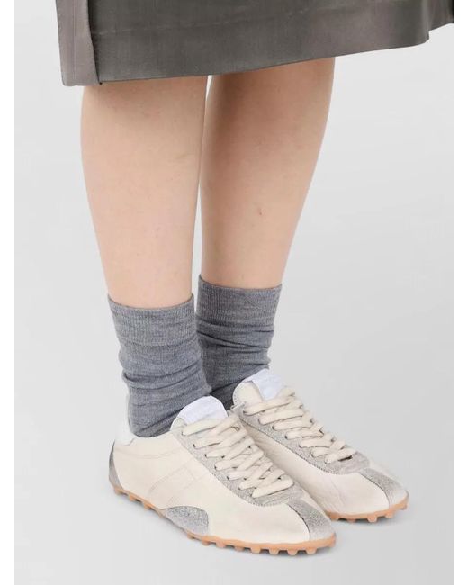Maison Margiela Natural Leather Low-Top Sneakers