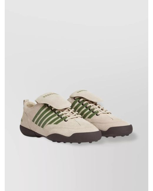 DSquared² Metallic Leather Low-Top Sneakers for men