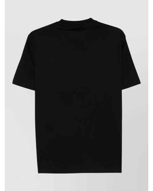 Emporio Armani Black Cotton Logo-Print Short-Sleeve T-Shirt for men