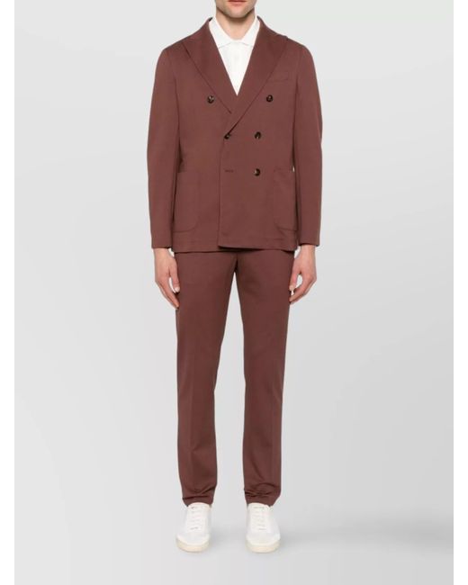 Circolo 1901 Red Cotton Double-Breasted Blazer for men
