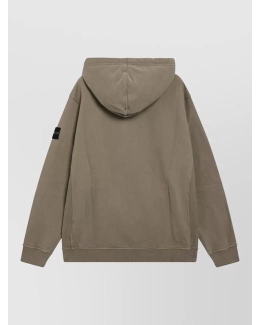 Stone Island Natural Hoodie for men
