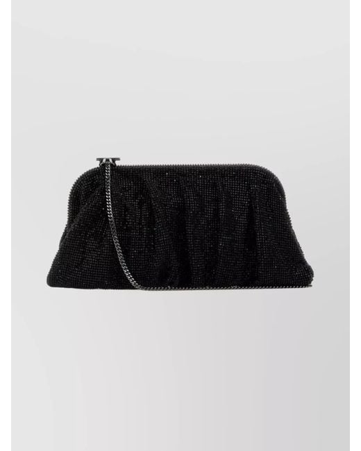 Benedetta Bruzziches Black Rhinestone Clutch Bag