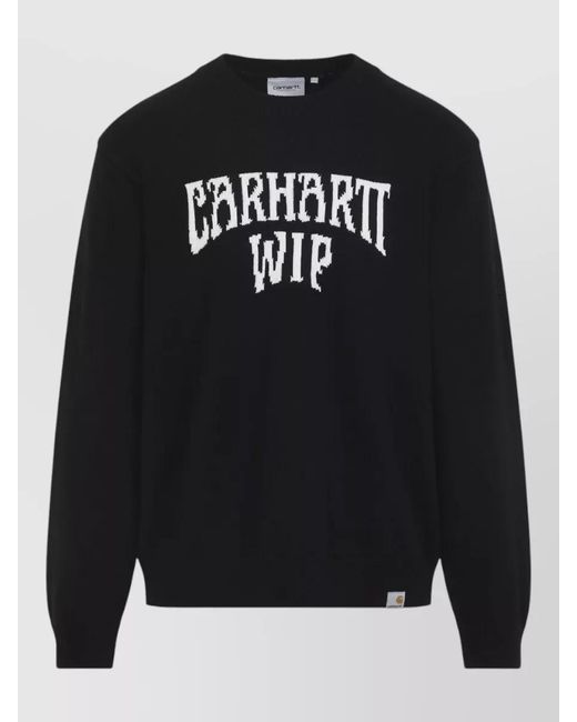 Carhartt Black Deck Intarsia Logo Sweater for men